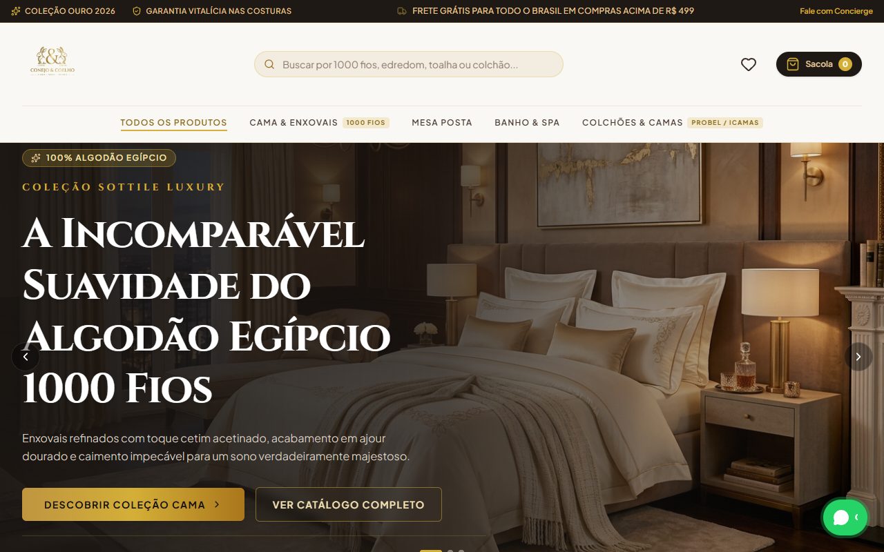 Prévia do site Conejo & Coelho